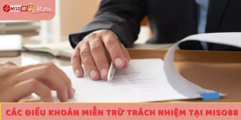 Các điều khoản miễn trừ trách nhiệm tại Miso88